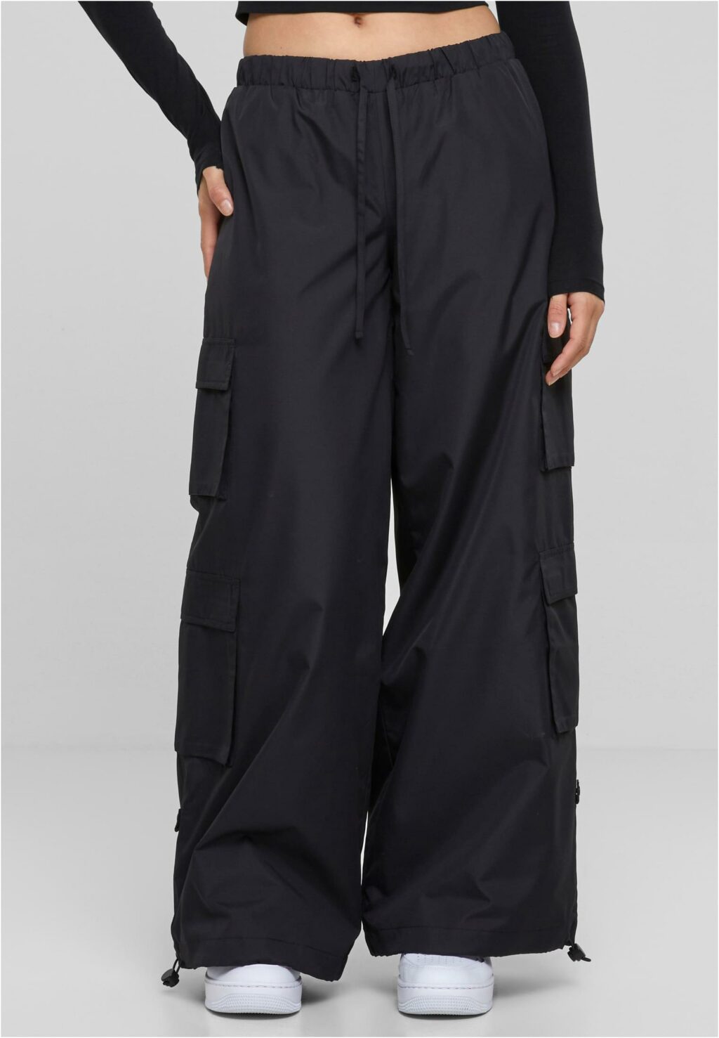 Urban Classics Ladies Ripstop Double Cargo Pants black TB6100