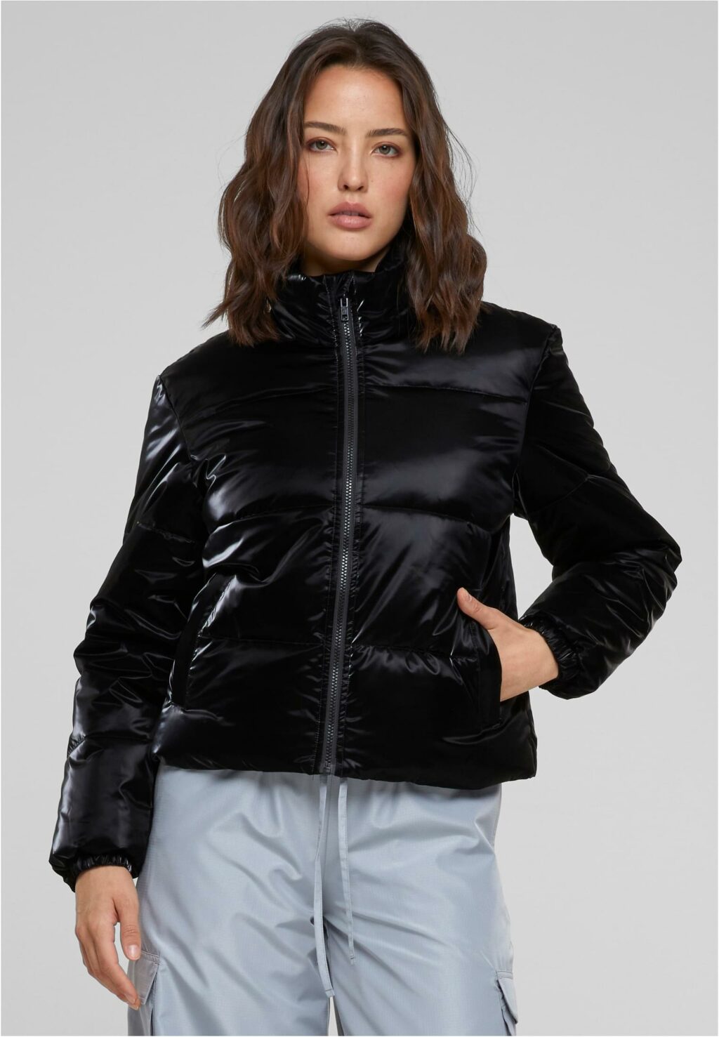 Urban Classics Ladies Shark Skin Puffer Jacket black TB6146