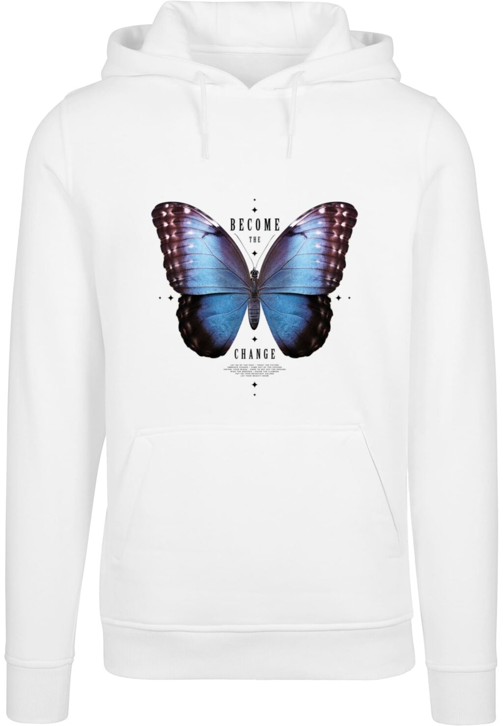Become The Change Butterfly Hoody white MT3029