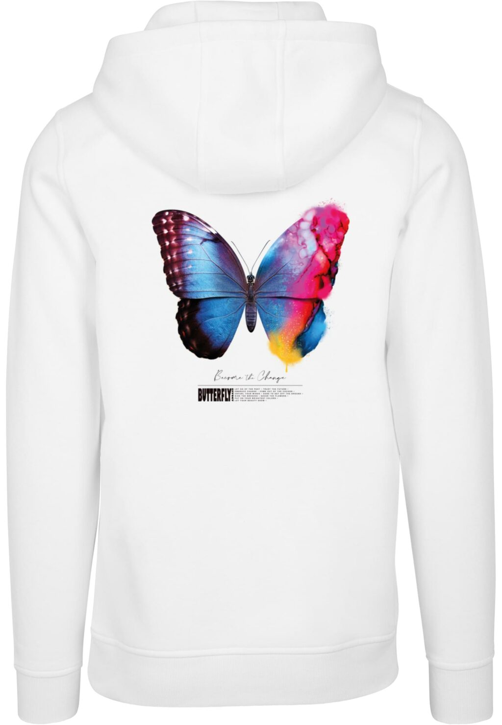 Become the Change Butterfly 2.0 Hoody white MT3027