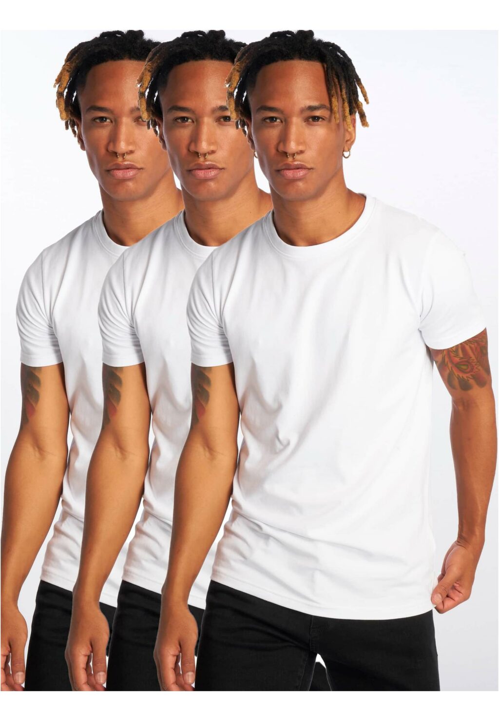 DEF Weary 3-Pack T-Shirt wht/wht/wht DFTS122