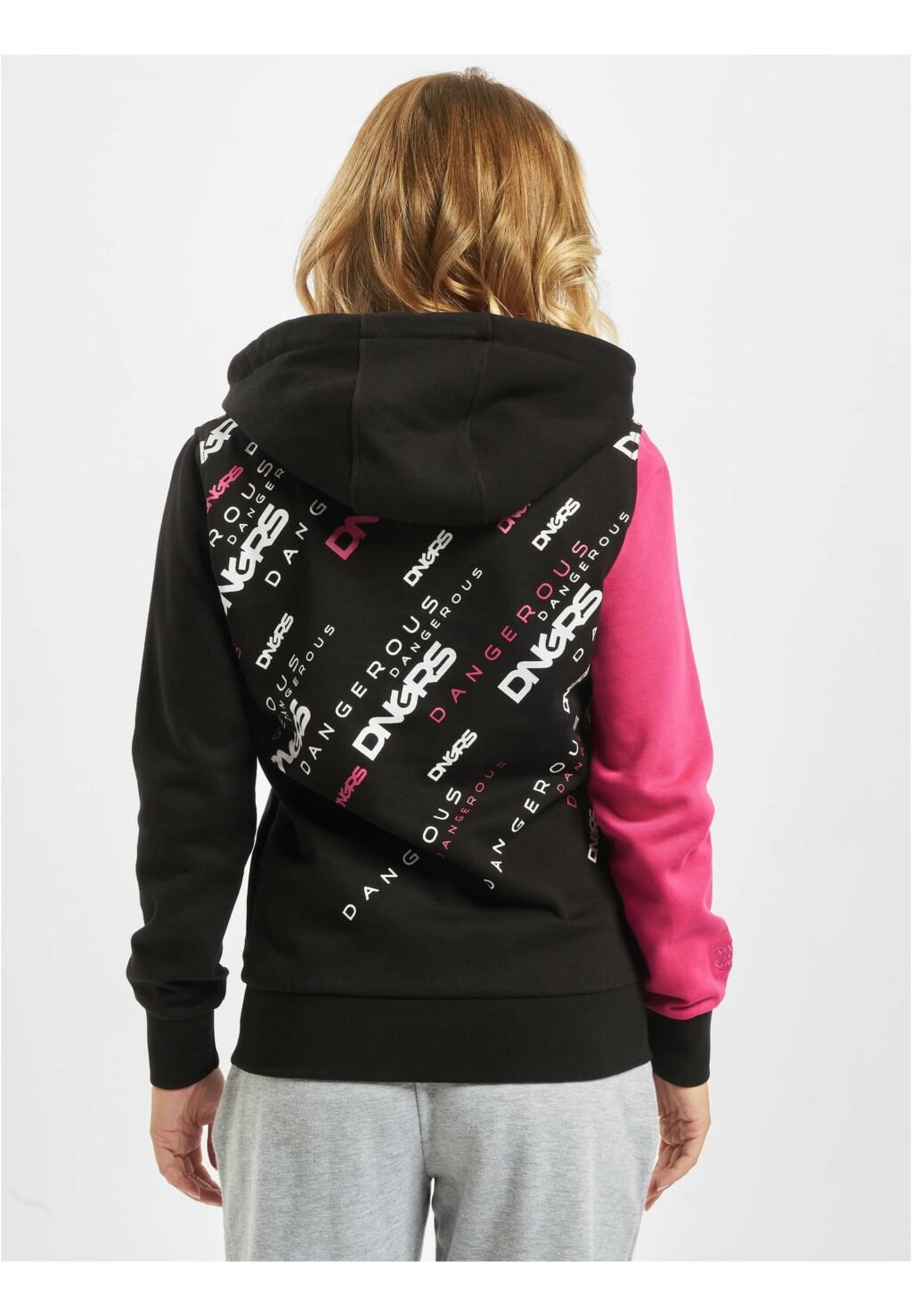 Down to Earth Hoody black/pink DLHD076