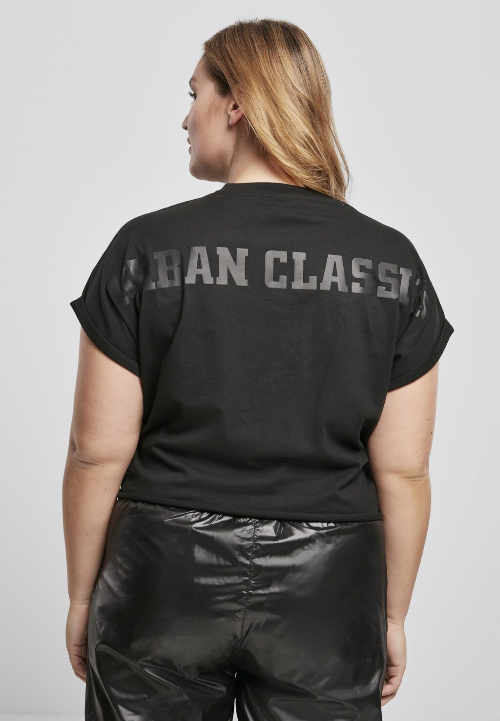 Urban Classics Ladies Short Oversized Cut On Sleeve Tee black TB4010