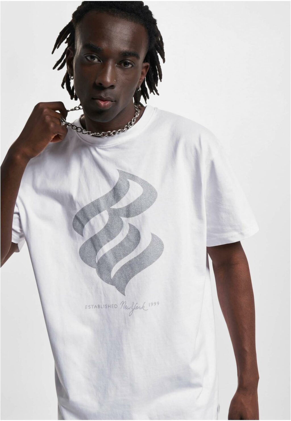 Rocawear T-Shirt white/silver RWTS024T