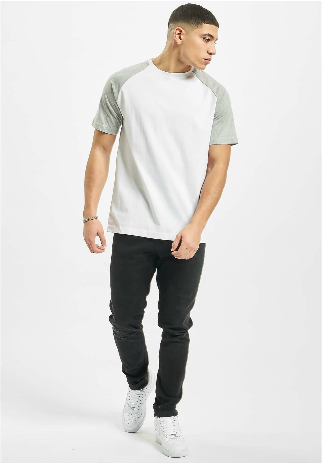 Roy T-Shirt white/grey melange DFTS072