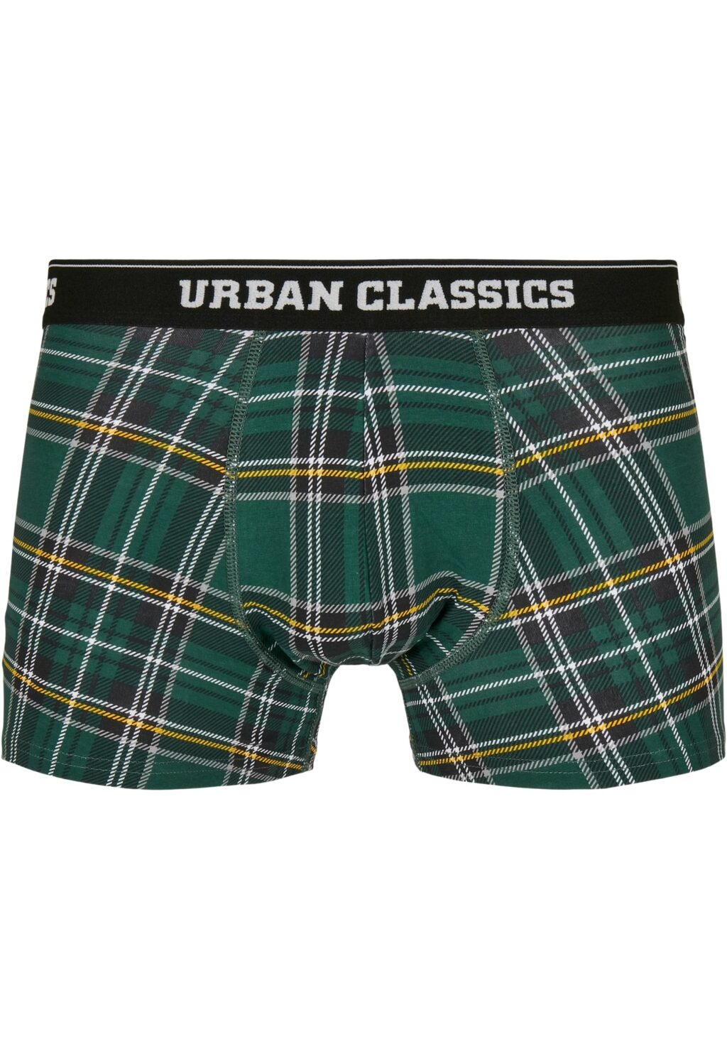 Urban Classics Boxer Shorts 3-Pack dgrn plaidaop+btlgrn/dblu+dgrn TB3841