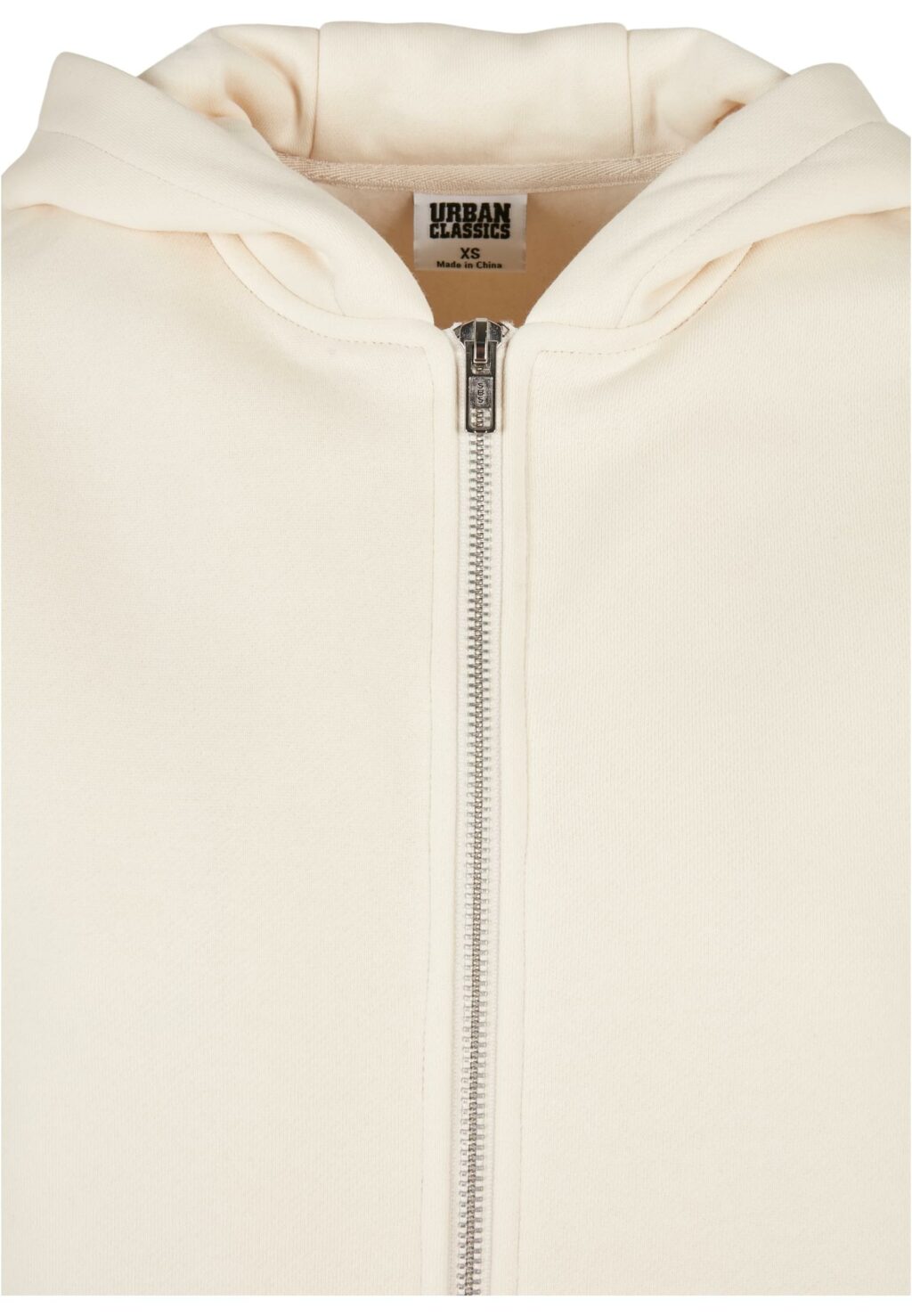 Urban Classics Ladies Short Oversized Zip Jacket whitesand TB4766