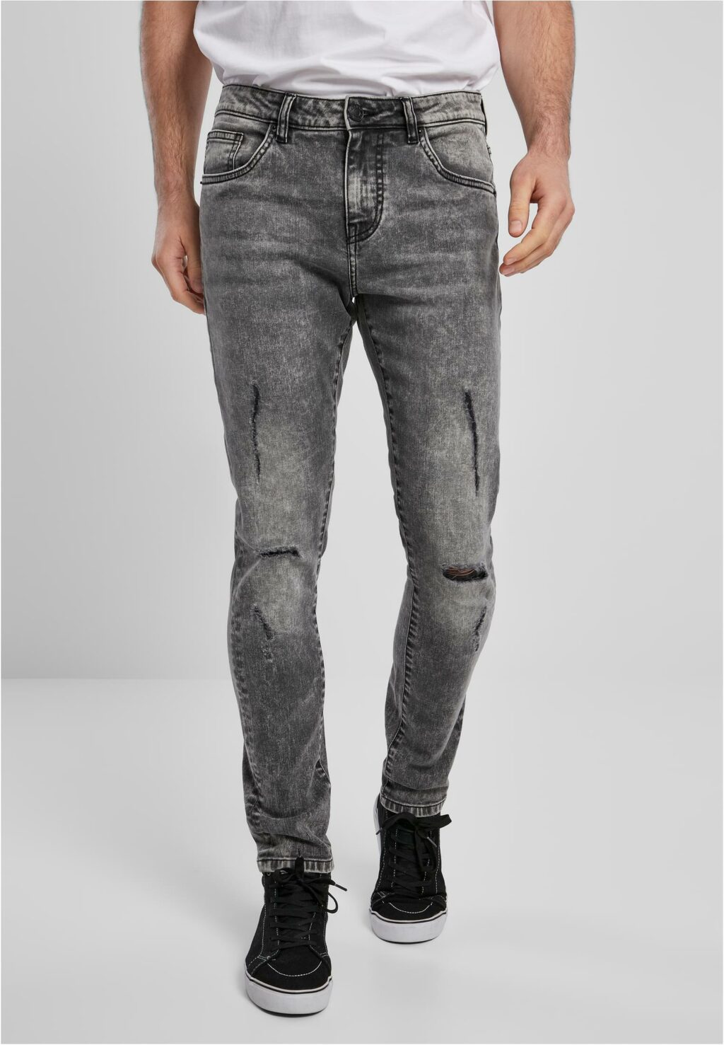 Urban Classics Slim Fit Jeans black stone washed TB3076