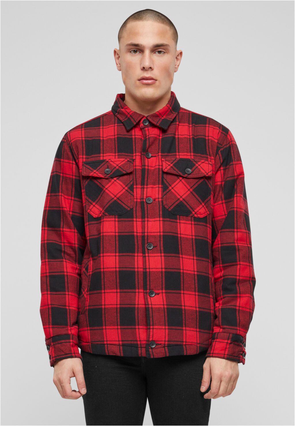 Brandit Lumberjacket red/black BD9478