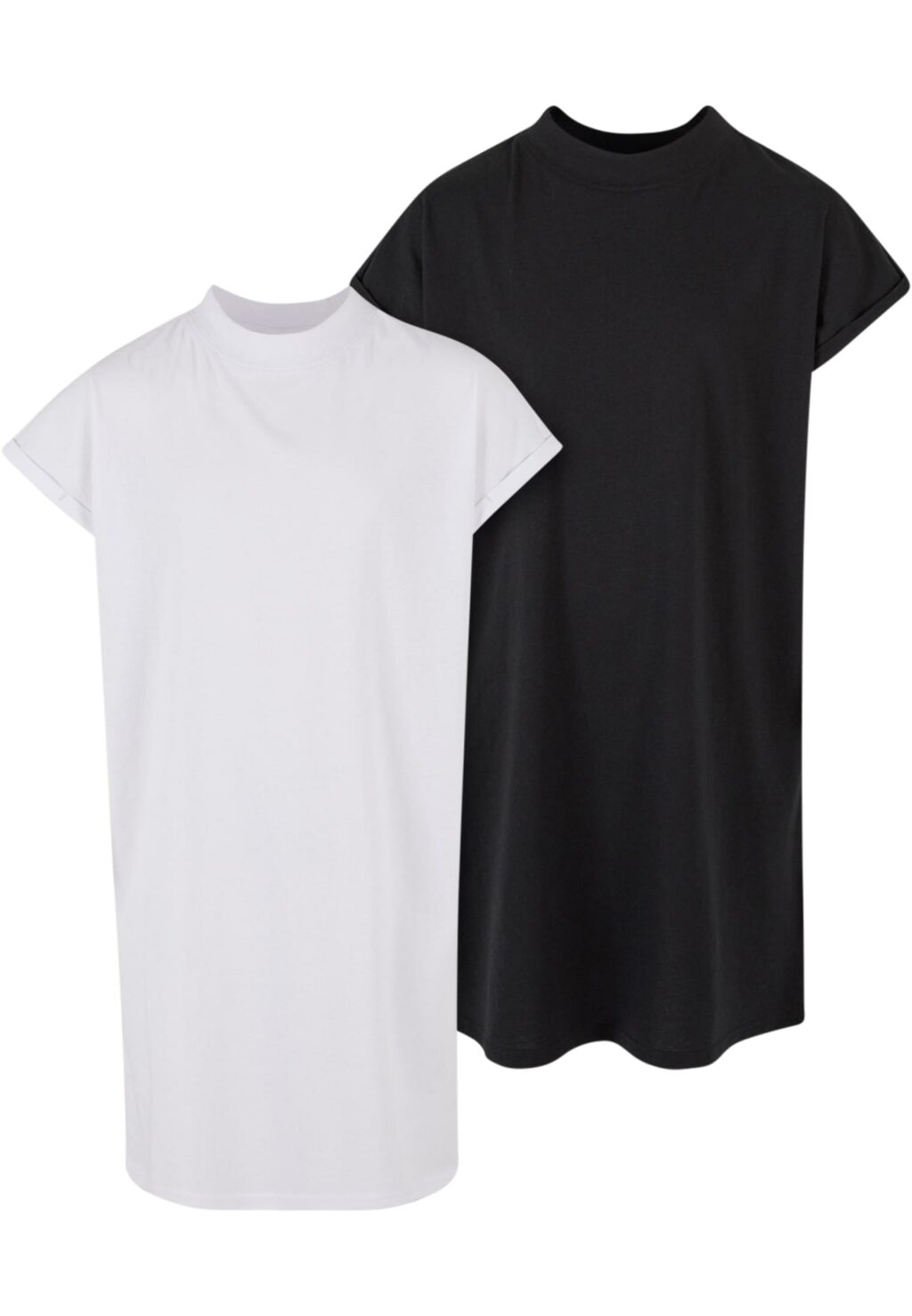Girls Turtle Extended Shoulder Dress black+white UCK1910A