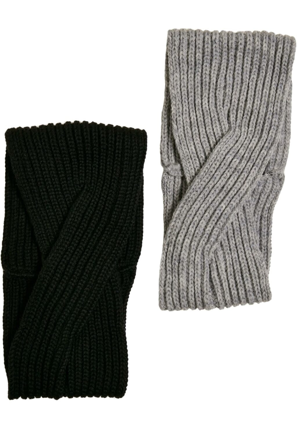 Knitted Headband 2-Pack black/grey one TB4865A