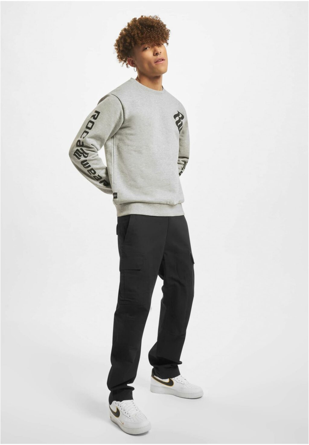 Rocawear Printed Sweatshirt grey RWCN005