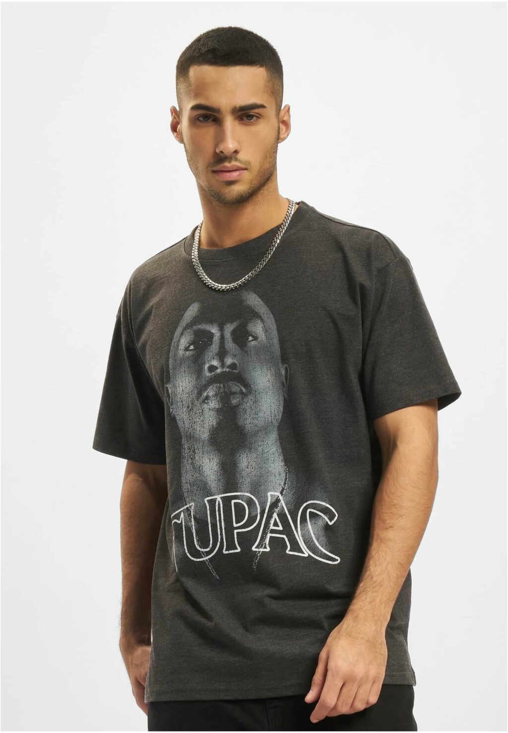 Tupac Up Oversize Tee charcoal MT1921