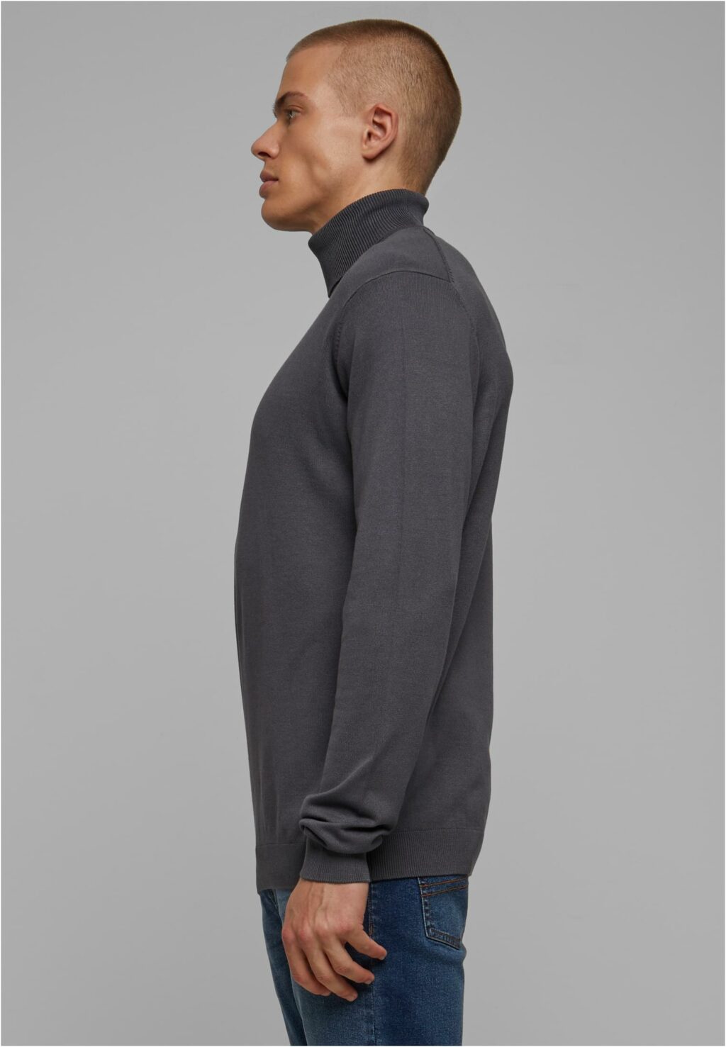 Urban Classics Knitted Turtleneck Sweater darkgrey TB6360