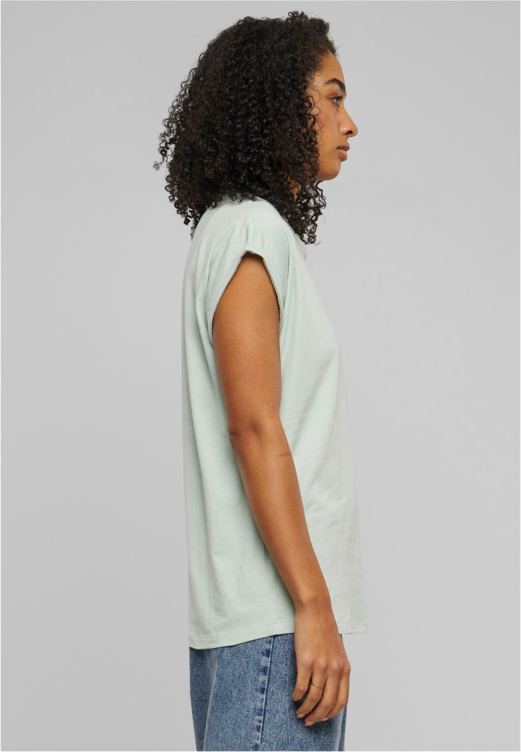 Urban Classics Ladies Extended Shoulder Tee frostmint TB771