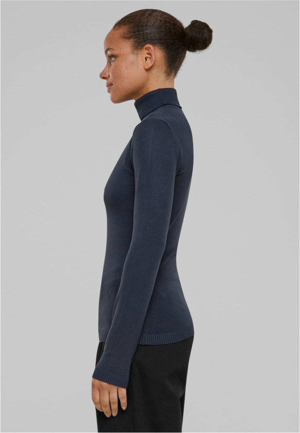 Urban Classics Ladies Knitted Turtleneck Sweater navy TB6115