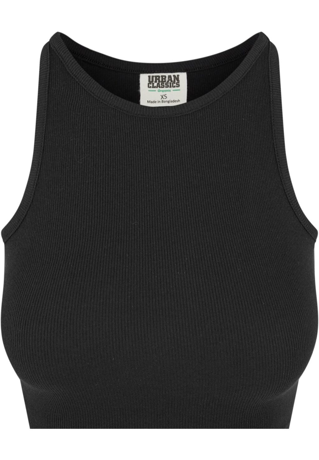 Urban Classics Ladies Organic Cropped Rib Top 2-Pack black/black TB6185A