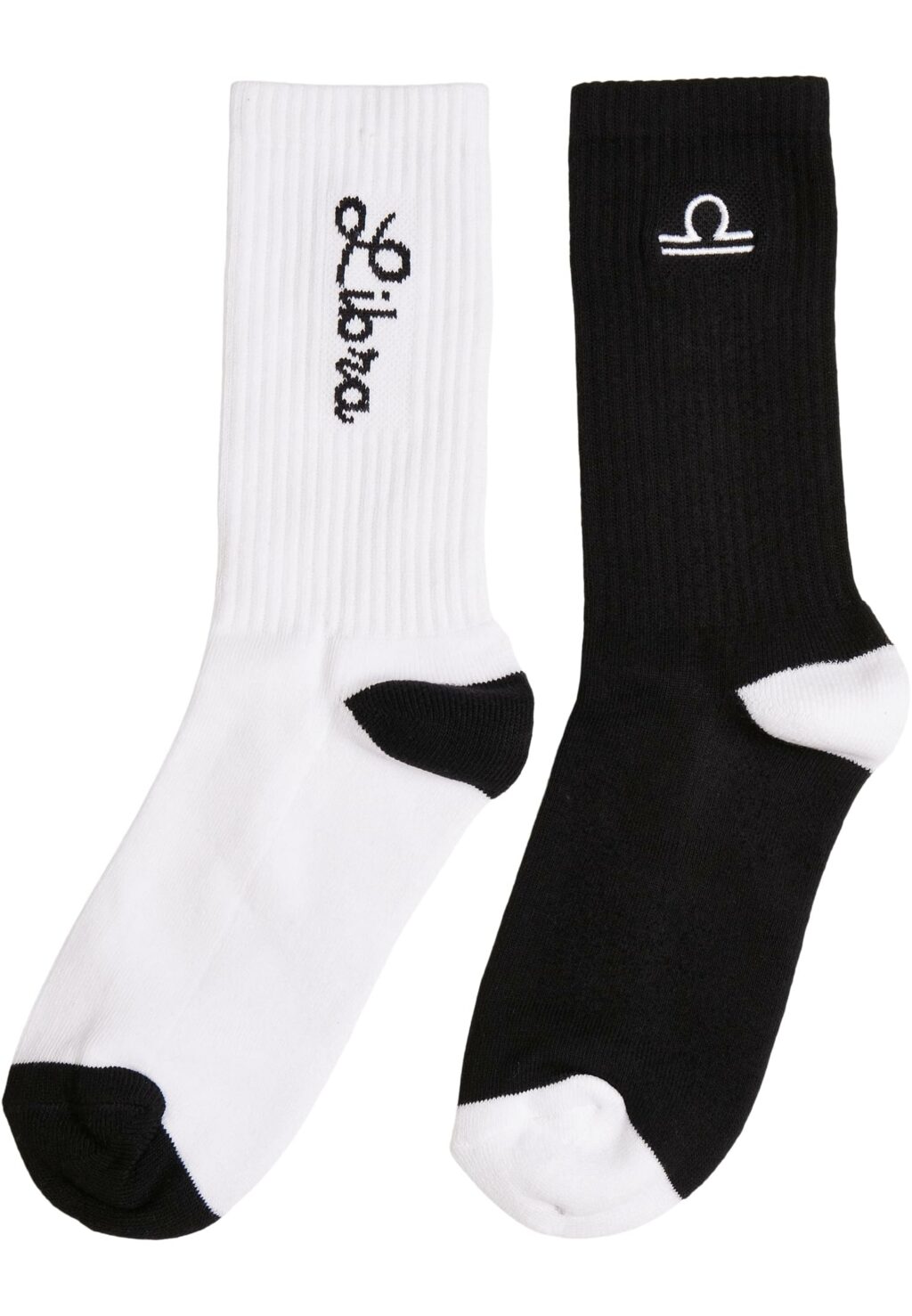 Zodiac Socks 2-Pack black/white libra MT2235