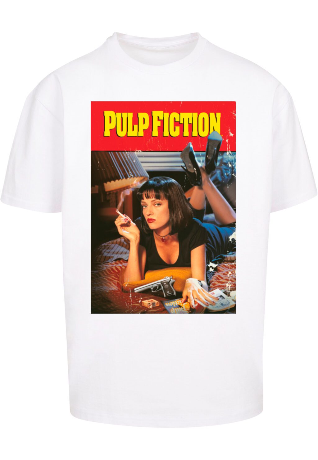 Pulp Fiction Poster Oversize Tee white MC896