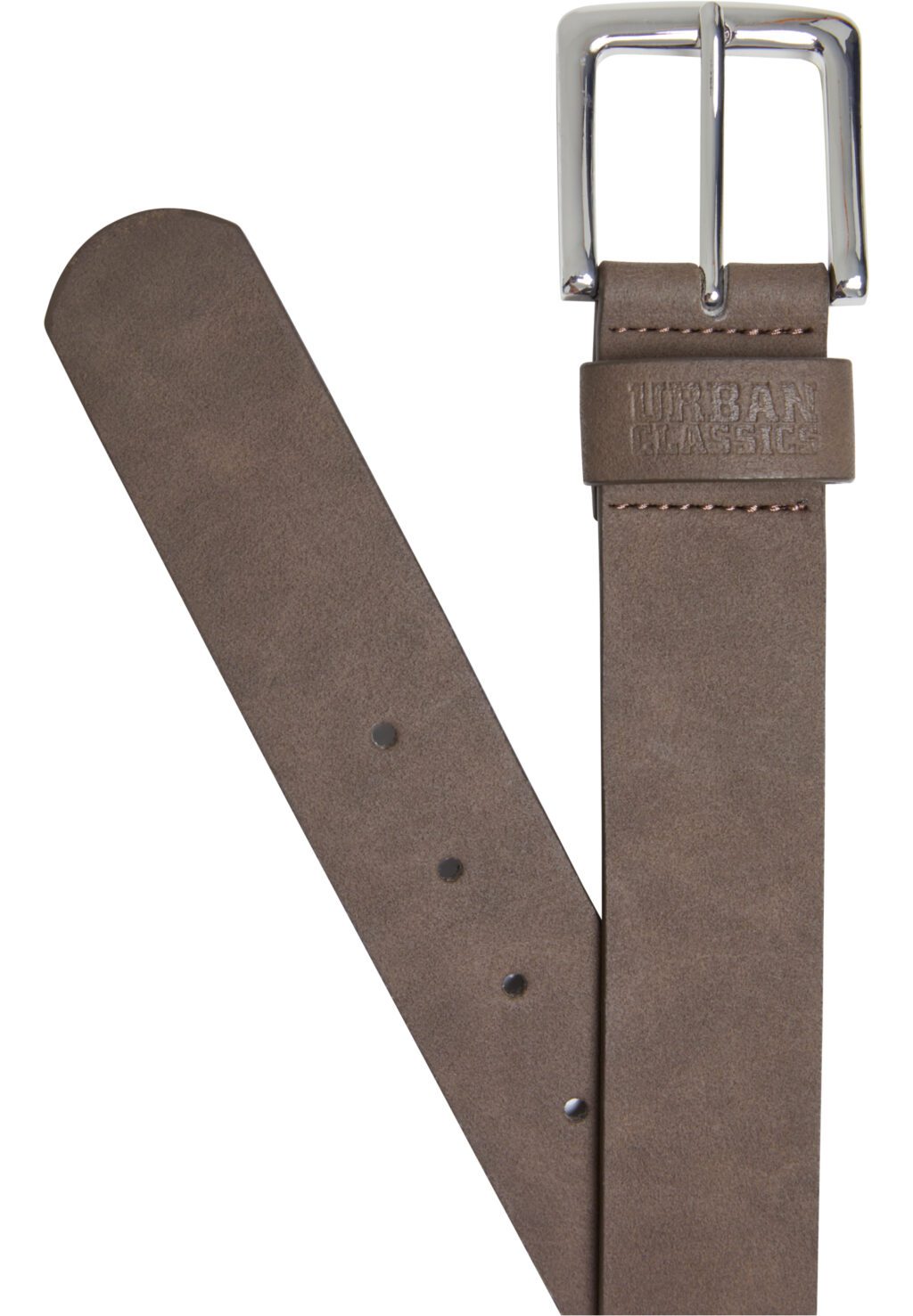 Suede Leather Imitation Belt brown/silver TB6810