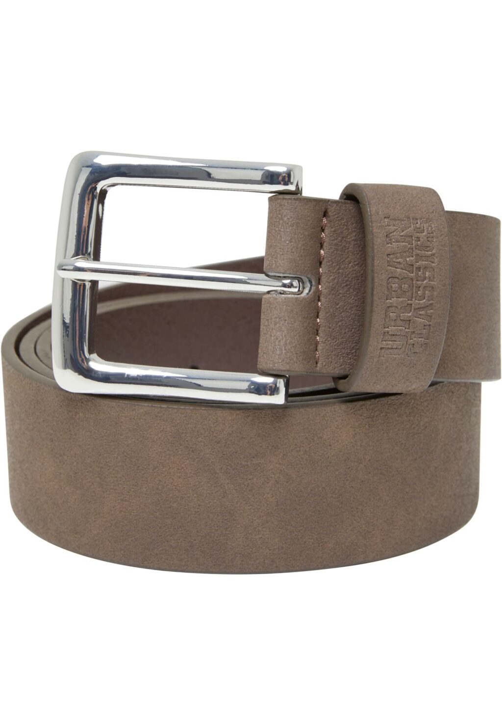 Suede Leather Imitation Belt brown/silver TB6810