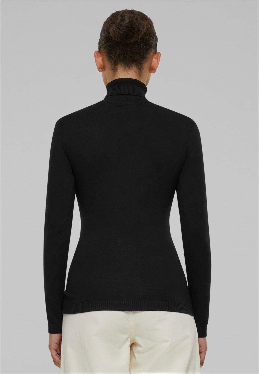 Urban Classics Ladies Knitted Turtleneck Sweater black TB6115