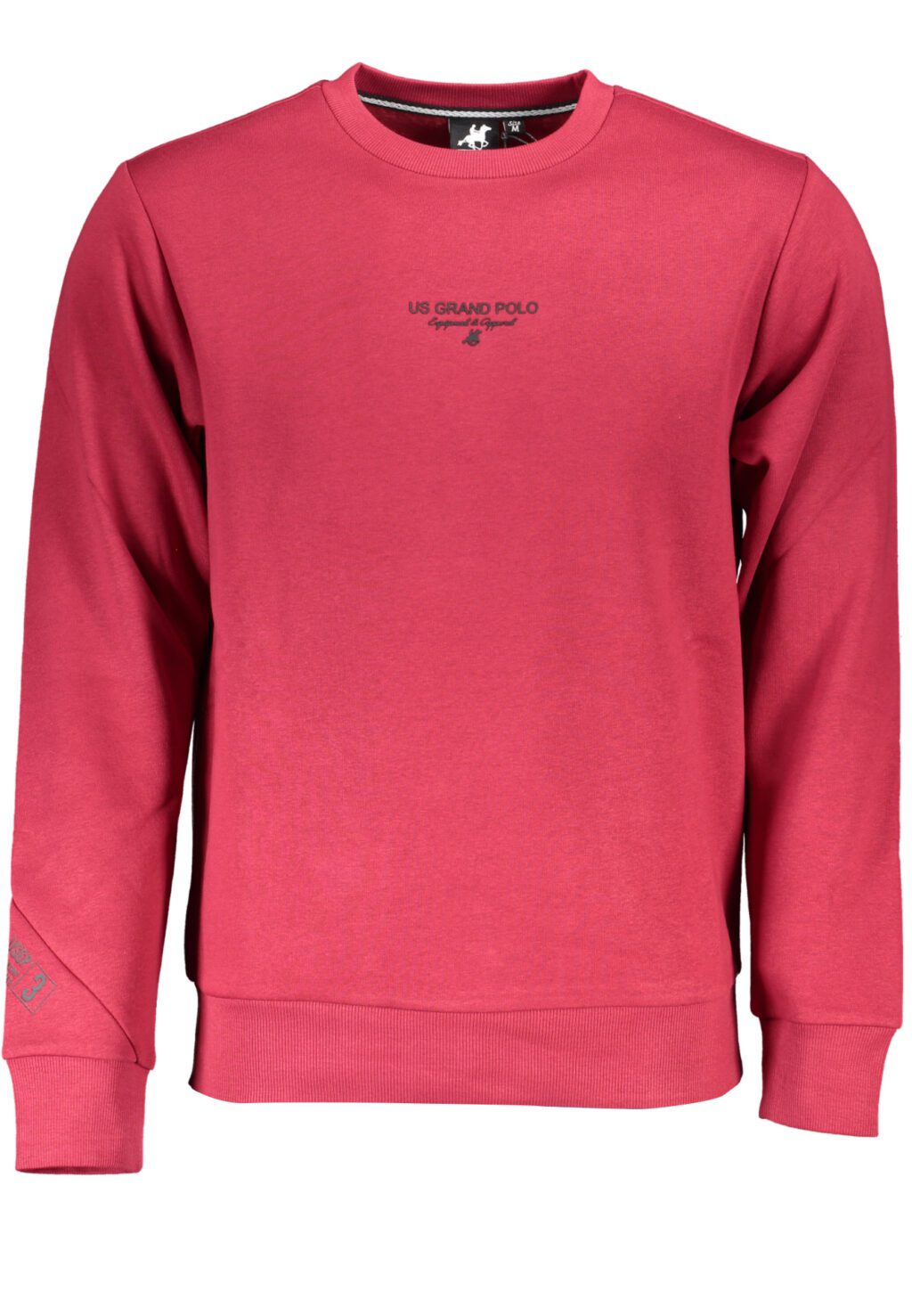 US GRAND POLO MEN'S RED ZIP-OUT SWEATSHIRT USF895_ROROSSO