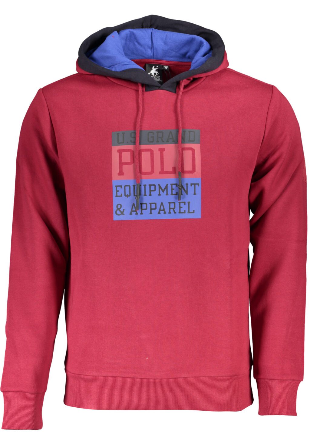 US GRAND POLO MEN'S RED ZIP-OUT SWEATSHIRT USF901_ROROSSO