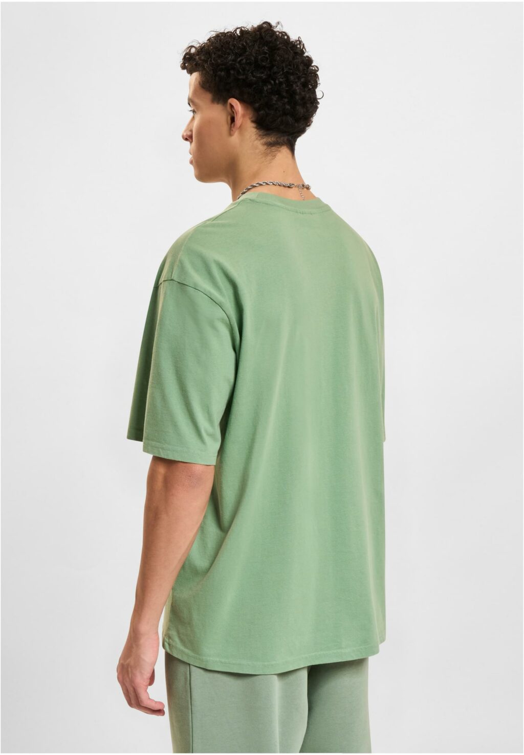 DEF T-Shirt green washed DFTS228