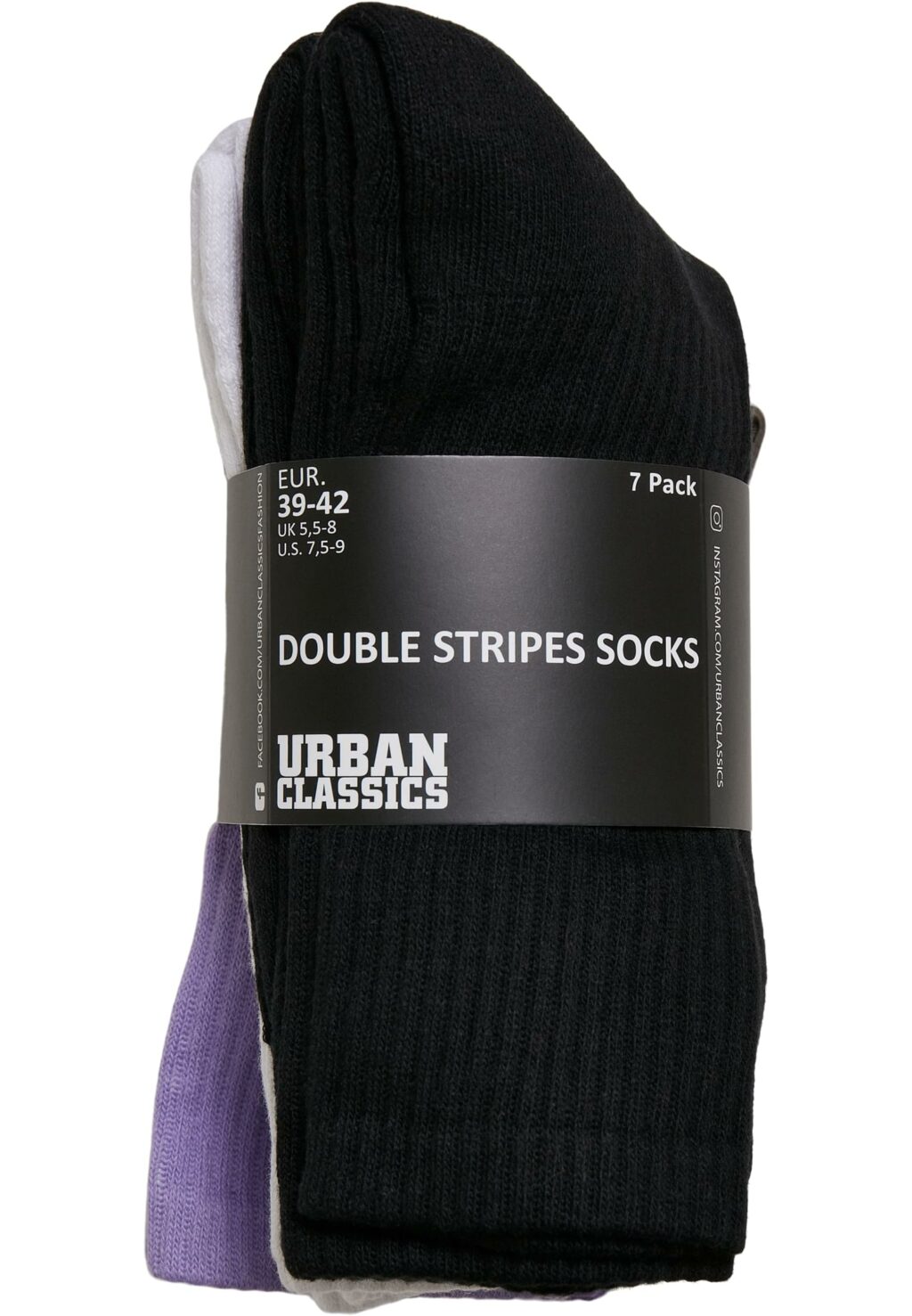 Double Stripes Socks 7-Pack multicolor TB4838
