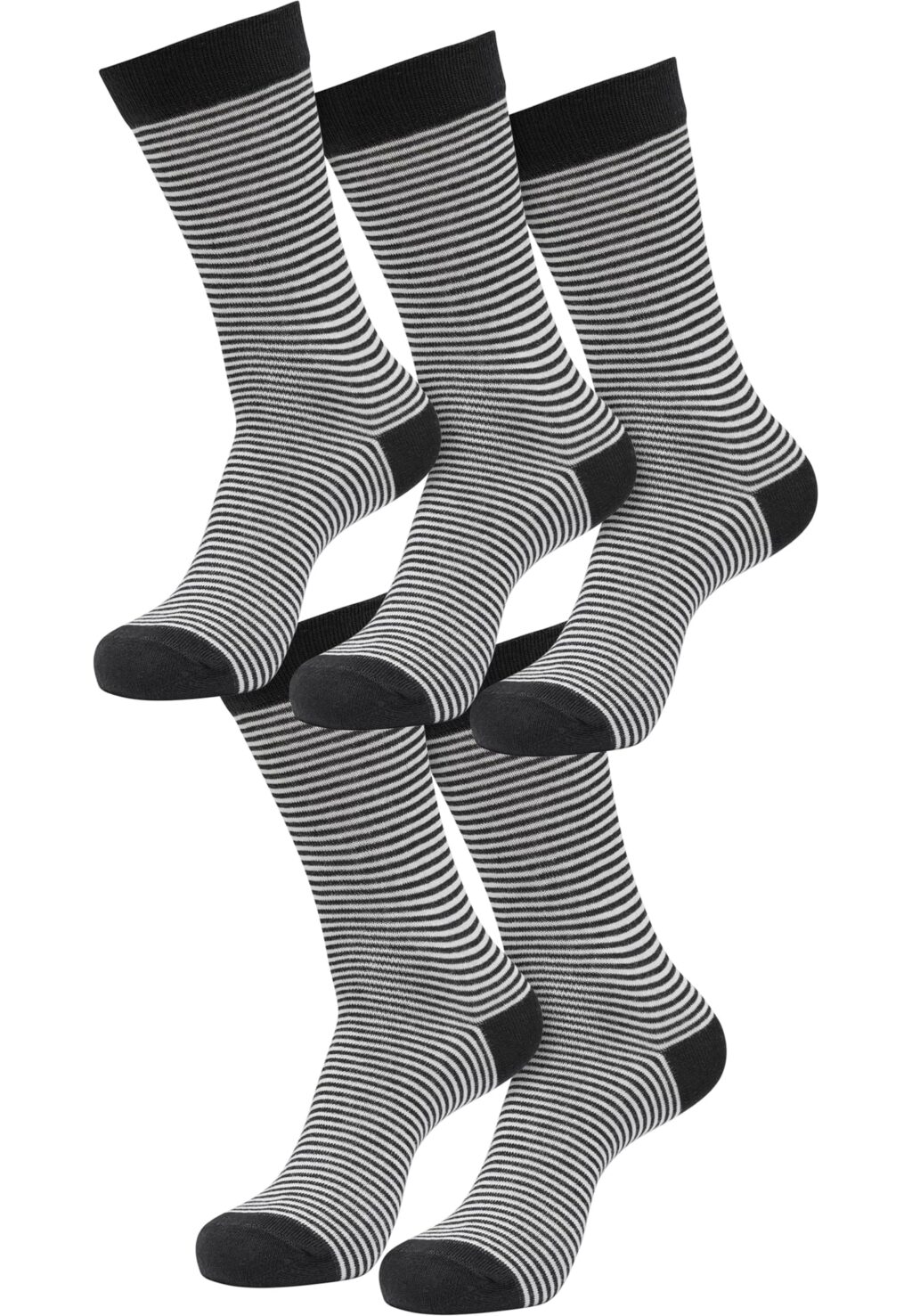 Fine Stripe Socks 5-Pack black/whitesand TB6804