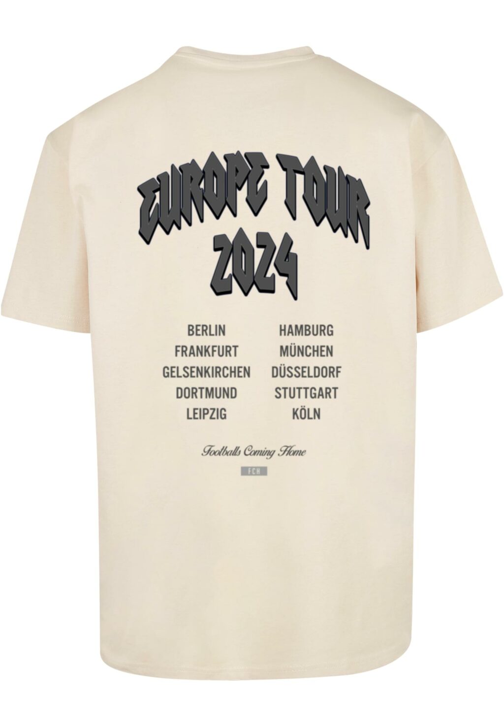 Football's Coming Home 2024 Europe Tour Oversize Tee sand MT3125