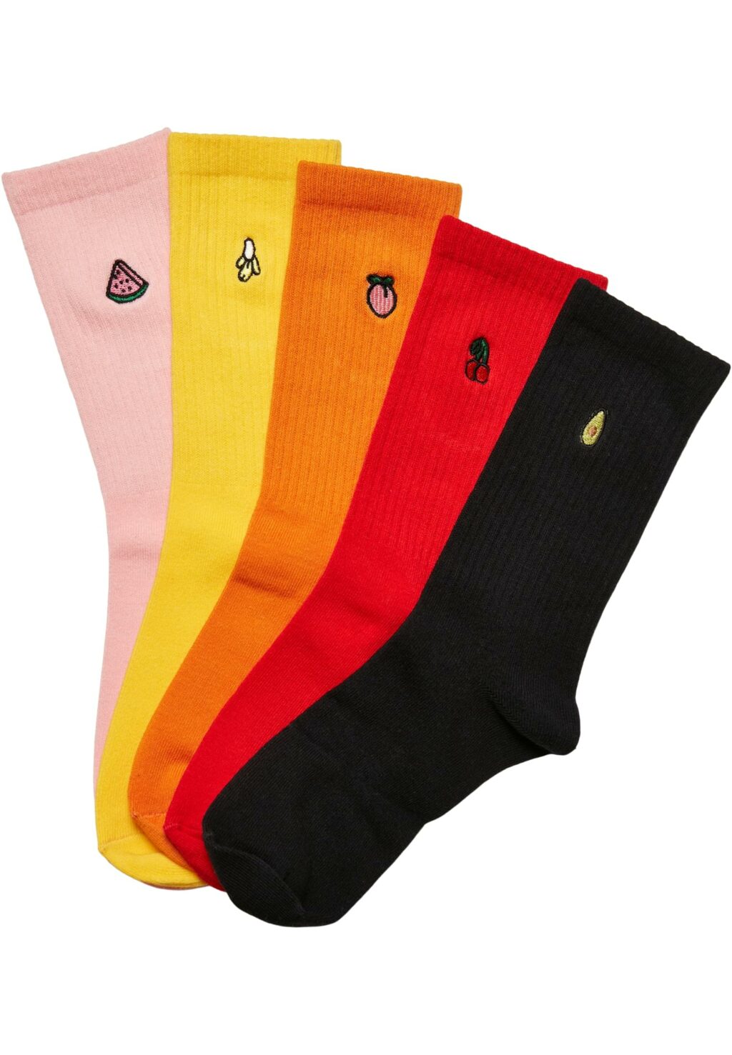 Fruit Embroidery Socks 5-Pack multicolor TB5186