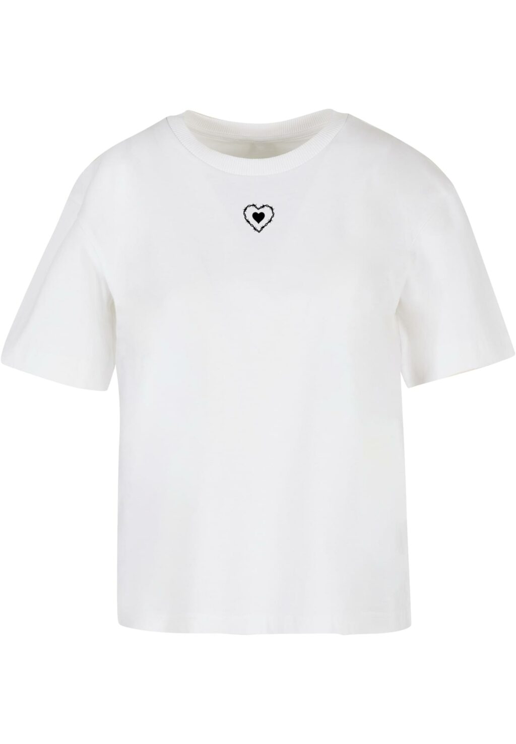 Good Vibes Only Heart Tee white MST094