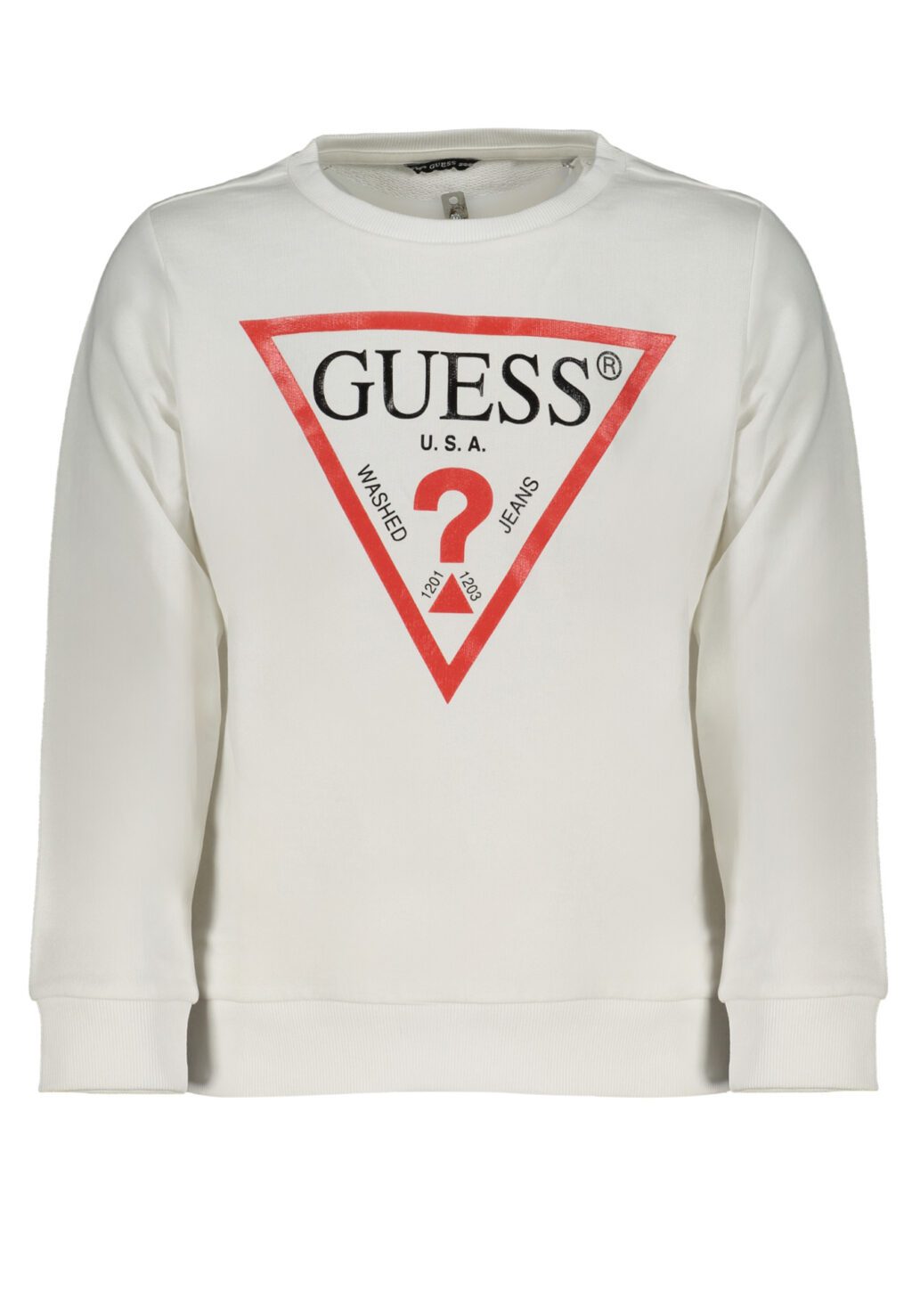 GUESS JEANS SWEATSHIRT WITHOUT ZIP FOR CHILDREN WHITE L73Q09KAUG0_BITWHT