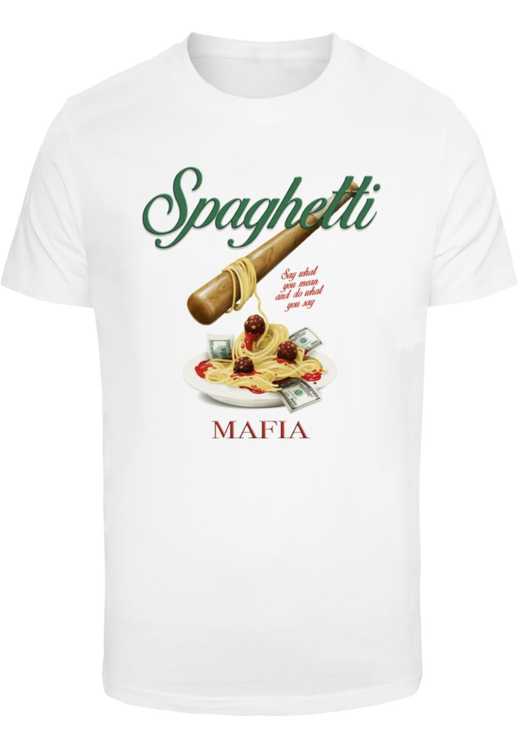 Spaghetti Mafia Tee white MT3165