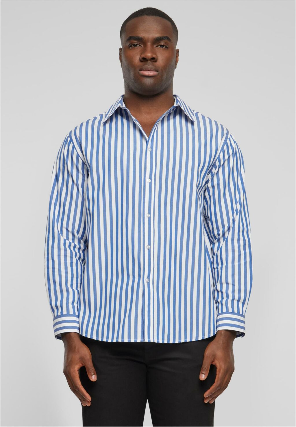Urban Classics Striped Summer Shirt white/blue TB6659