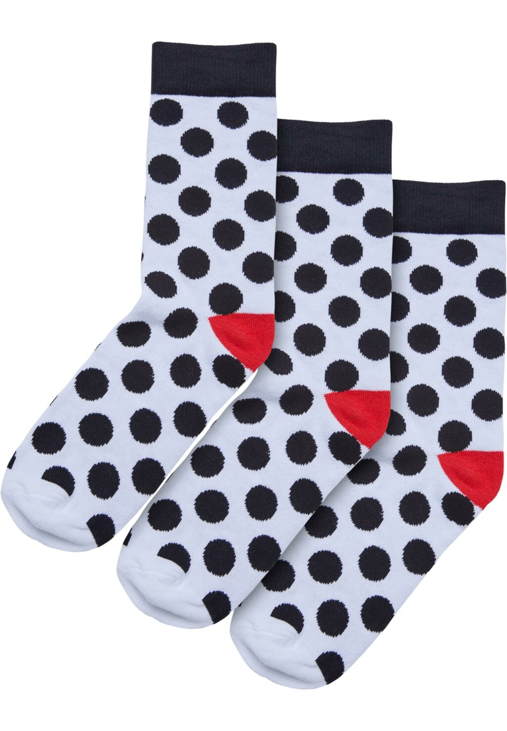 Basic Polka Dot Socks 3-Pack white/black TB6805