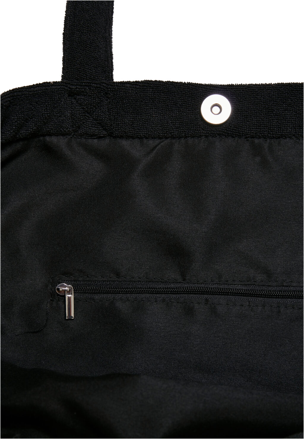 Big Terry Tote Bag black one TB5239