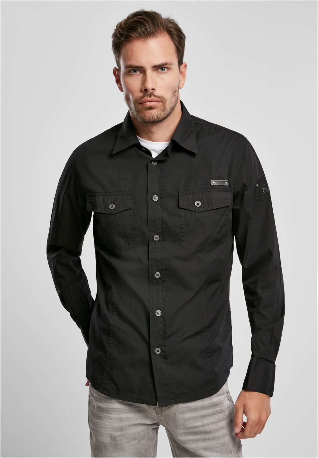 Brandit Slim Worker Shirt black BD4005