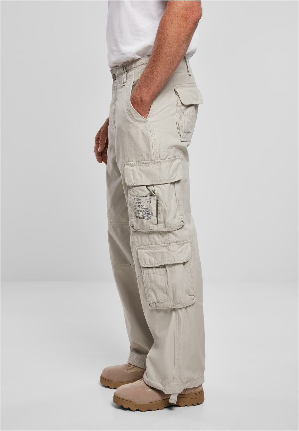 Brandit Vintage Cargo Pants white BD1003