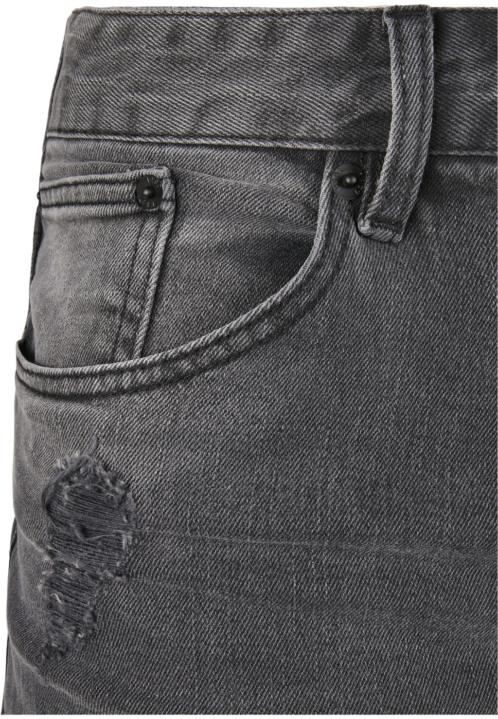 C&S Paneled Denim Pants distressed vintage black CS1144