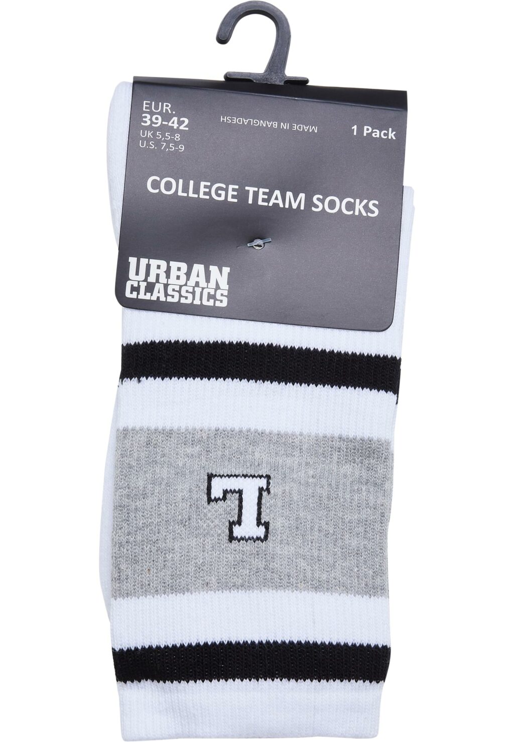 College Team Socks black/heathergrey/white TB5638