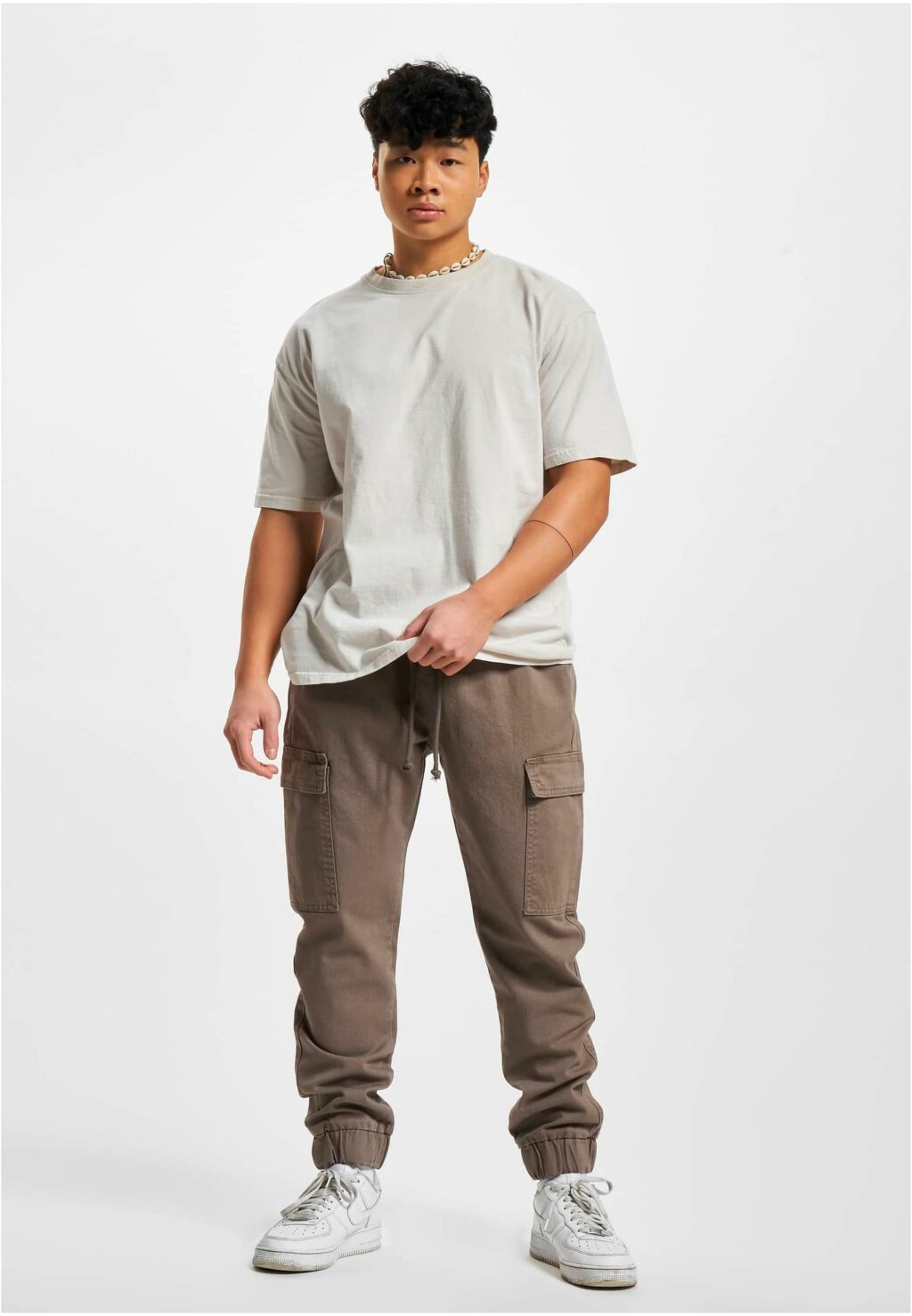DEF Cargo pants pockets grey DFCP051