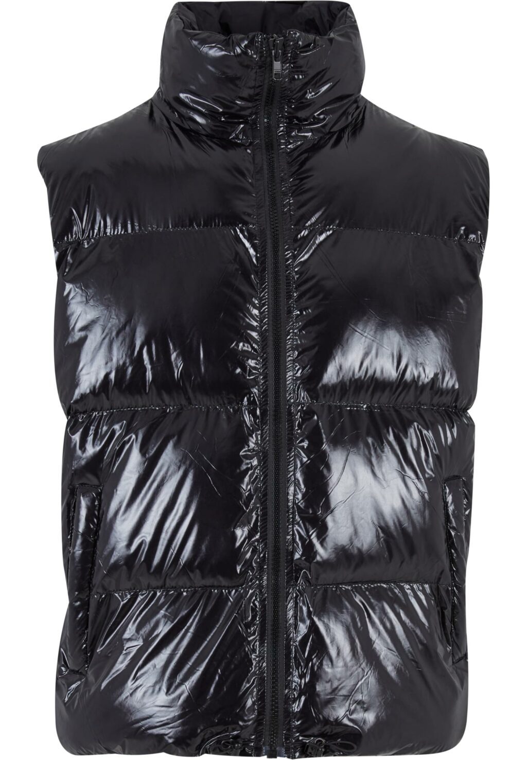 DEF Shiny Puffer vest black DFVE104