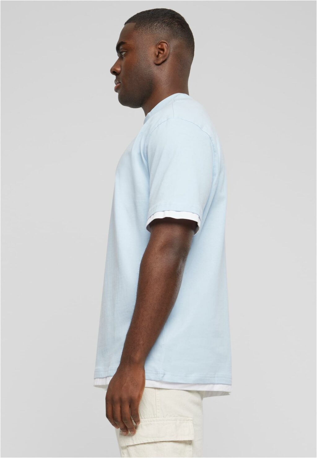 DEF Visible Layer T-Shirt light blue/white DFTS237
