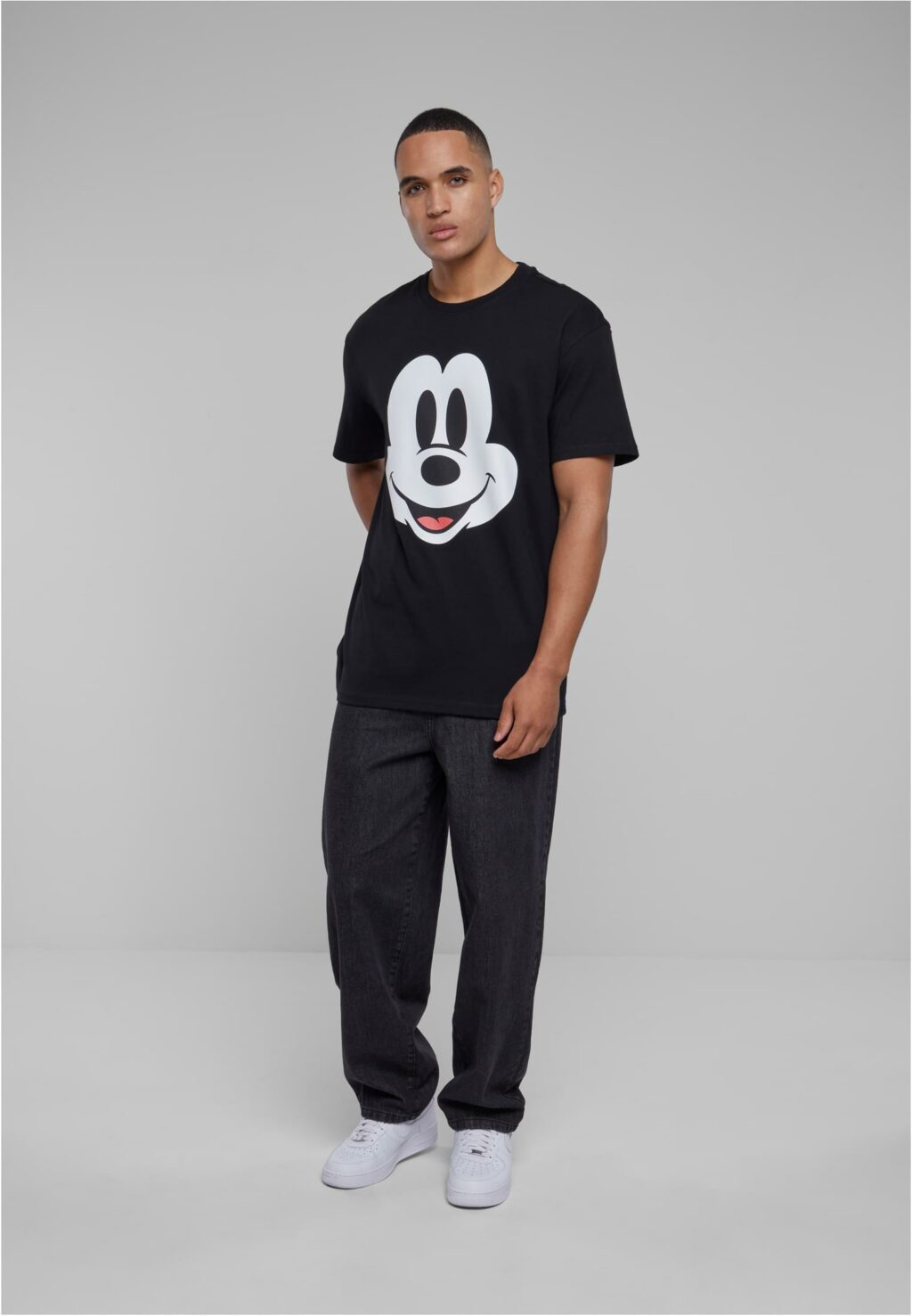 Disney 100 Mickey Face Oversize Tee black MT2856