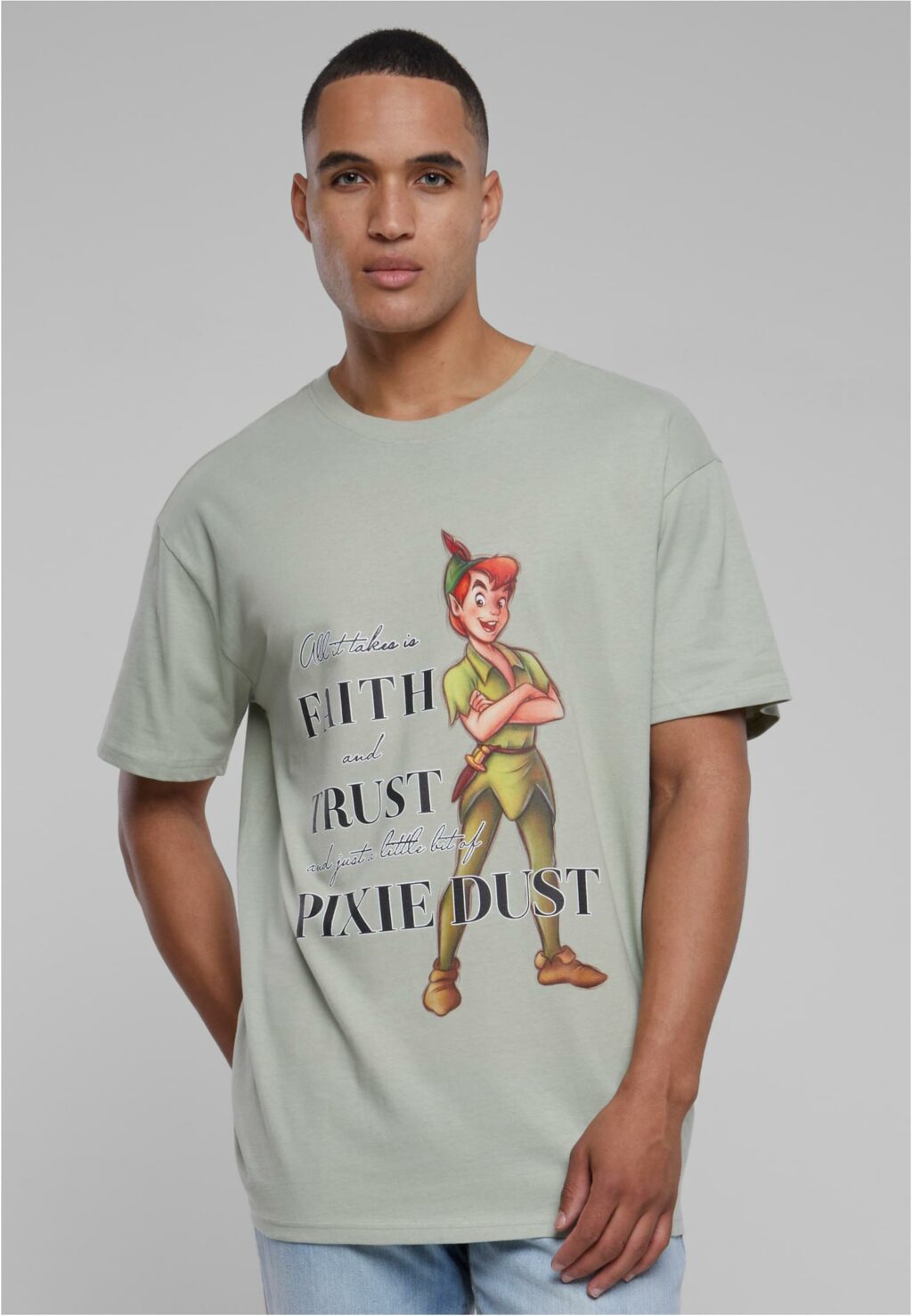 Disney 100 Peter Pan Faith and Trust Oversize Tee softsalvia MT2857