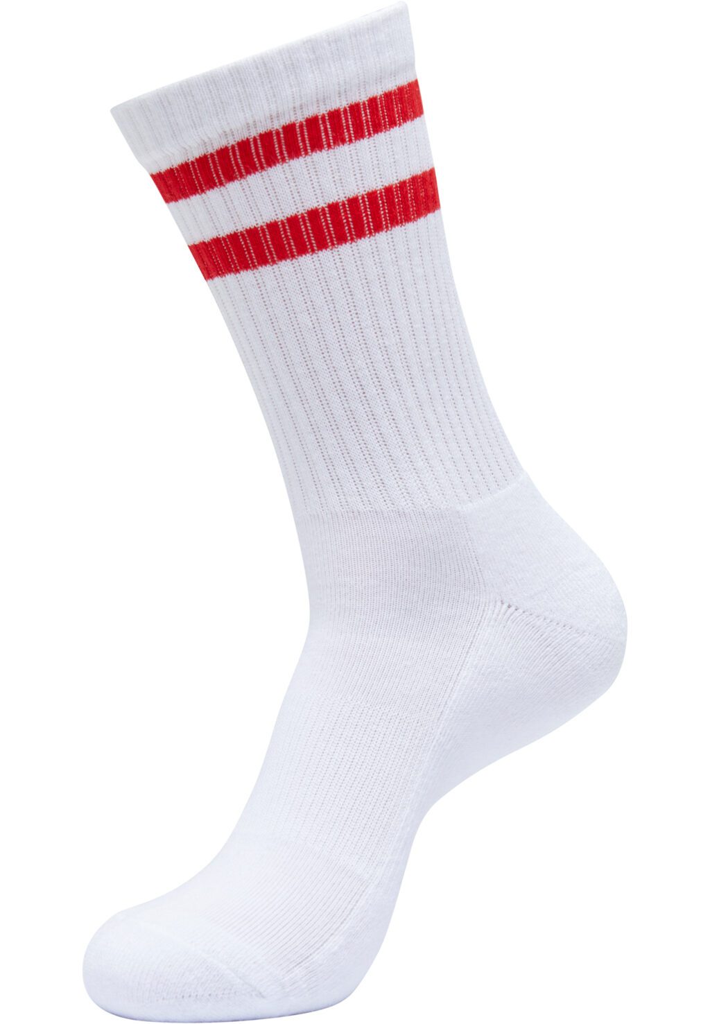 Double Stripe Socks 5-Pack white/cityred TB6801