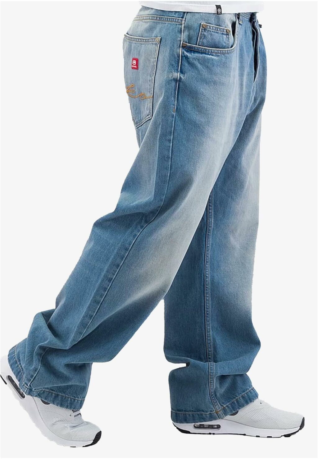 Ecko Unltd. Fat Bro Baggy Jeans light blue denim W38 ECKOJS1001
